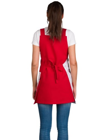 Tablier  Coquelicots | Tenue vestimentaire  Nounou Maîtresse  ATSEM