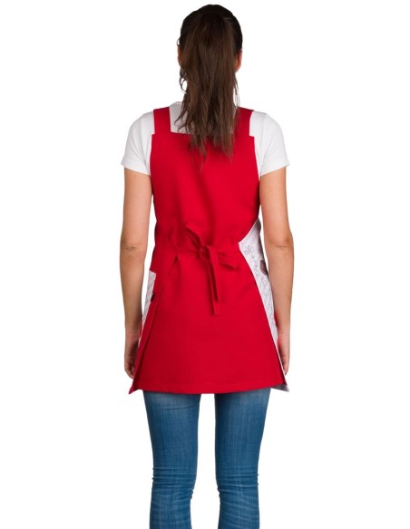 Tablier  Coquelicots | Tenue vestimentaire  Nounou Maîtresse  ATSEM