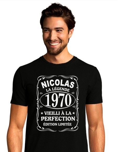 Tee Shirt Homme Personnalisé La Légende