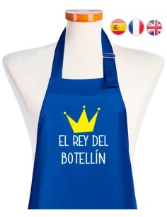 Delantal El Rey del Botellín | Delantal Divertido | Delantal Original