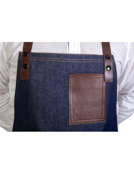 Tablier Jean et Cuir