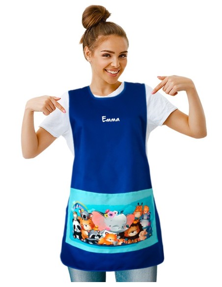 Blouse petite enfance / Chasuble pour travailler auprès des enfants.