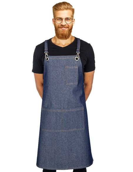 Tablier en Jean Professionnel avec Mousquetons