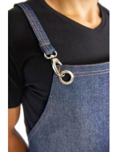 Tablier en Jean Professionnel avec Mousquetons 2