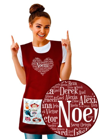 Tablier Chasuble Cadeau Bordeaux