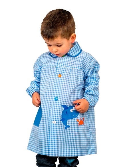 Tablier École Requin Bleu