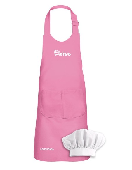 Delantal personalizado y gorro para cocinero niño