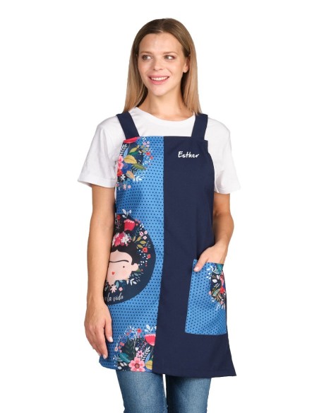 Blouse Chasuble Frida Personnalisé | Blouse travail Atsem Maîtresse