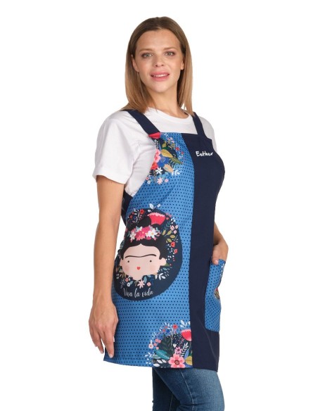 Blouse Chasuble Frida Personnalisé | Blouse travail Atsem Maîtresse