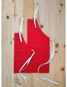 Pack Familiar Dos Delantales Rojos KomsiKomsa 2