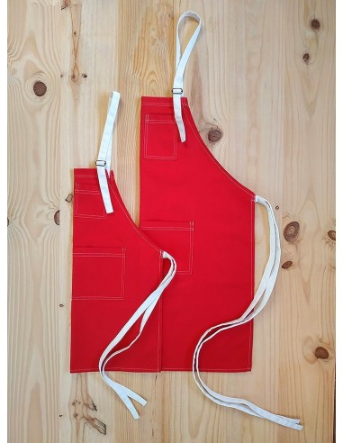 Pack Familiar Dos Delantales Rojos KomsiKomsa