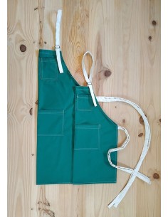 Kit 2 Tabliers de Famille Vert KomsiKomsa 2