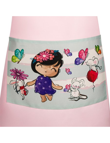 Chasuble Femme Rose | Blouse Tablier pour crèche | uniforme maternelle