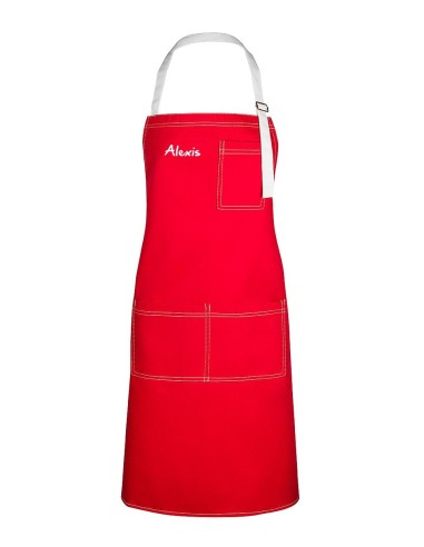 Tablier Personnalisé Rouge KomsiKomsa