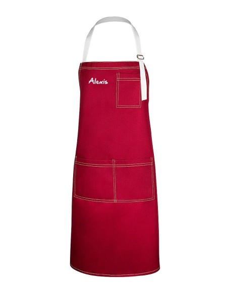 Tablier Bordeaux Personnalisé KomsiKomsa