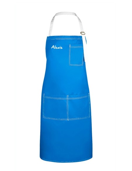 Tablier Personnalisé Bleu Électrique KomsiKomsa