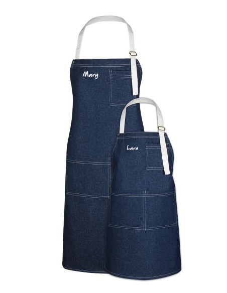 Pack Familiar Delantales Denim Personalizados KomsiKomsa