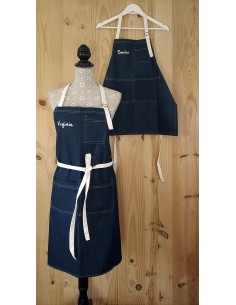 Pack Familiar Delantales Denim Personalizados KomsiKomsa 2