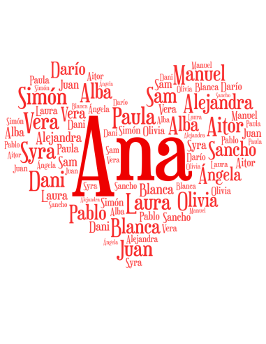 Camiseta Profesora Personalizada Corazón