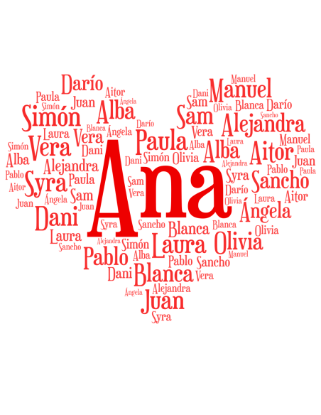 Camiseta Profesora Personalizada Corazón