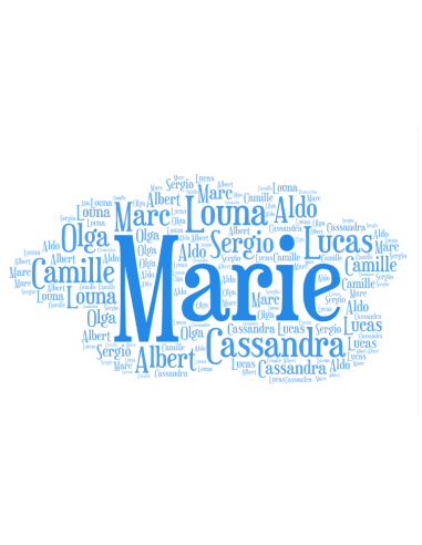 Camiseta Maestra Infantil Nube Azul