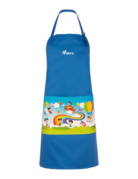 Delantal de Cocina Personalizado Fiesta Azul
