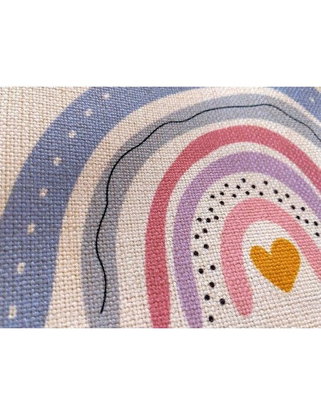 Tote Bag Arc-En-Ciel Bleu Personnalisé