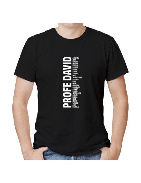 Camiseta para Profe con Nombres de Alumnos