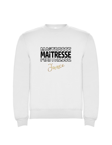 Sweatshirt maîtresse d'école brillante