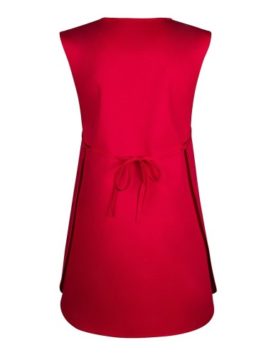 Estola de Trabajo Amapolas Bolsillo Roja