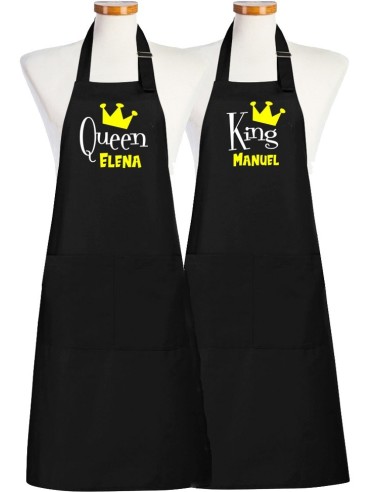 Delantal pareja Queen & King