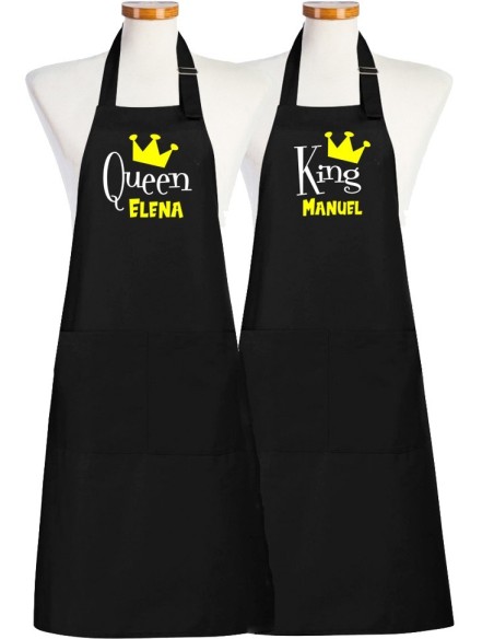 Tablier Couple Queen & King