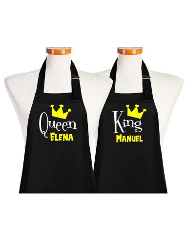 Tablier Couple Queen & King