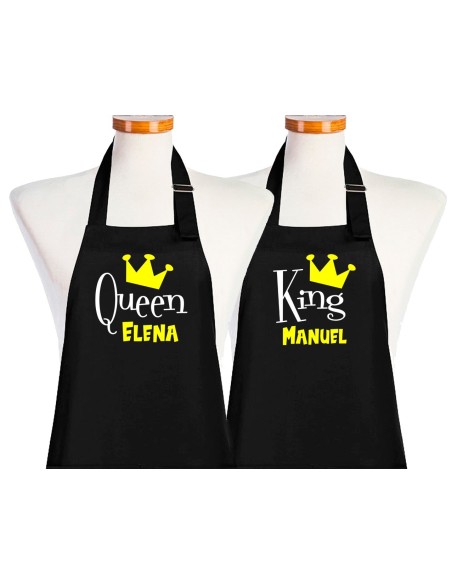 Delantal pareja Queen & King