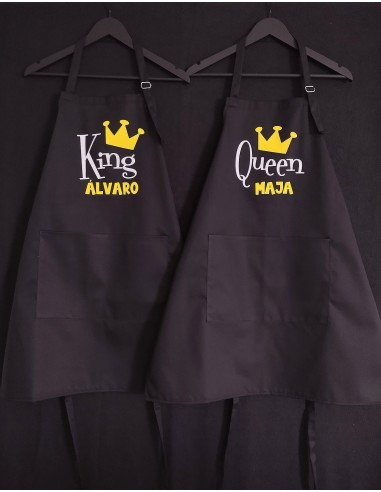 Delantal pareja Queen & King