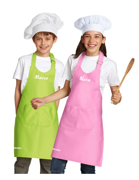 Tablier et Toque Kid Chef Personnalisé | Tablier Komsikomsa