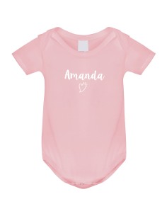 Body Bébé Personnalisé Petit Cœur