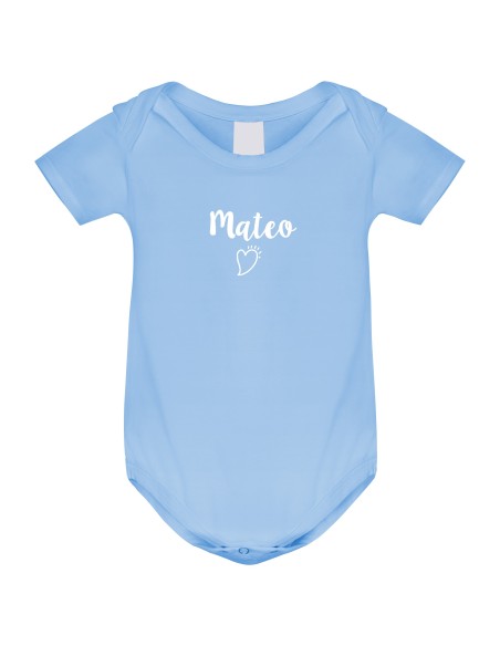 Body Bébé Personnalisé Petit Cœur