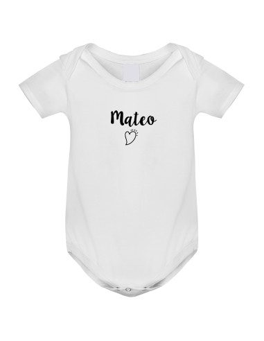 Body Bébé Personnalisé Petit Cœur