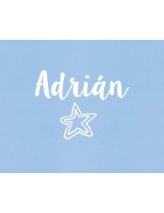 Body bebé personalizado con nombre y estrella 2