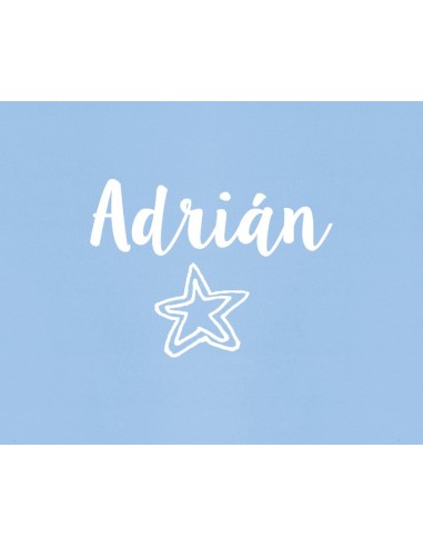 Body bebé personalizado con nombre y estrella