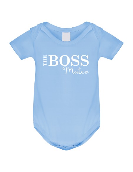 Body Bébé Personnalisé The Boss