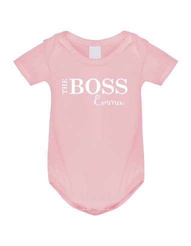 Body Bébé Personnalisé The Boss