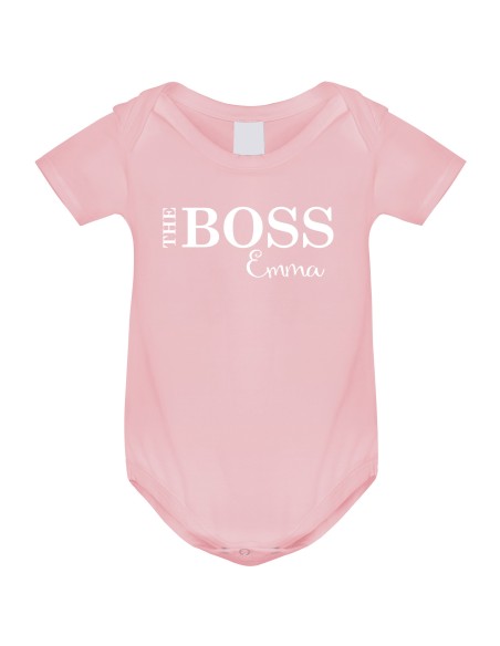 Body Bébé Personnalisé The Boss