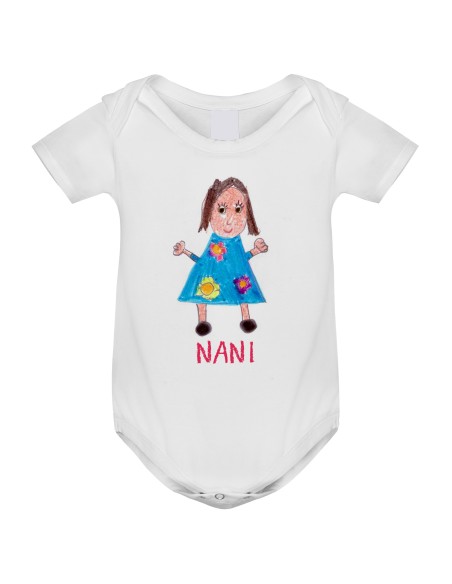 Body para bebé personalizado con un dibujo infantil