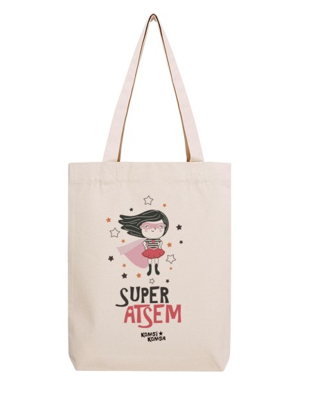 Bolsa de tela SUPER MAESTRA | Regalos para Maestras Fin de Curso