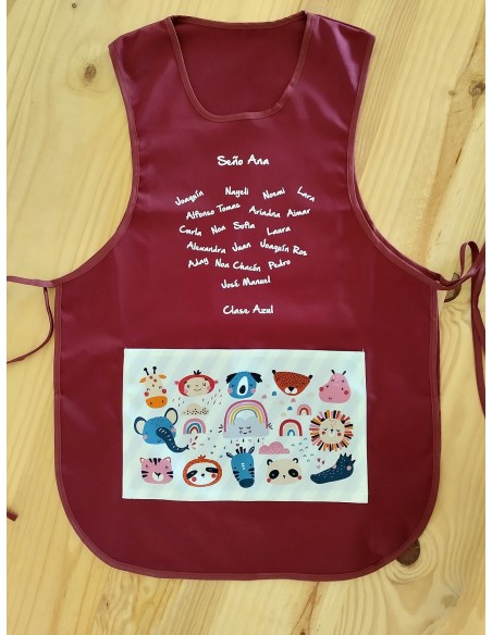 Tablier Chasuble Cadeau Bordeaux