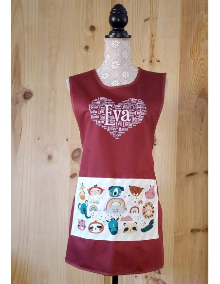 Tablier Chasuble Cadeau Bordeaux