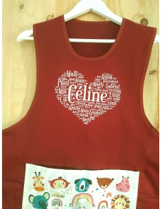 Tablier Chasuble Cadeau Bordeaux 2