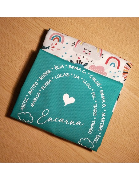 Tablier Chasuble Merci Arc-en-ciel Vert